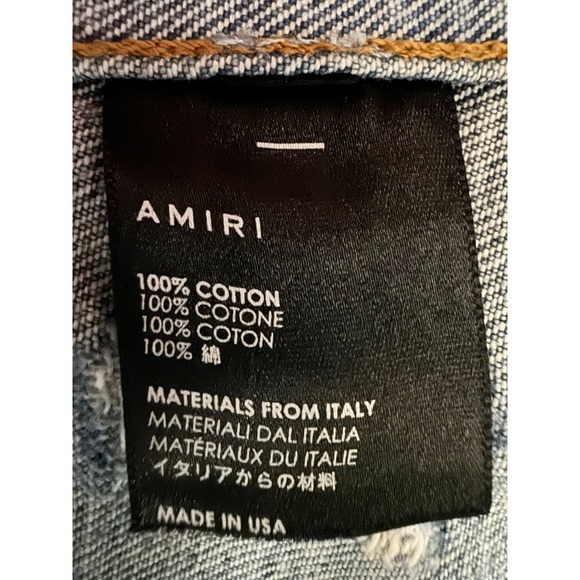 EUC Amiri Bob Marley Painted Denim Jacket - Picture 13 of 14